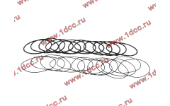 Кольцо уплотнительное гильзы цилиндра (комплект 12 тонких и 12 толстых) двигатель TD226B6G фото Иркутск